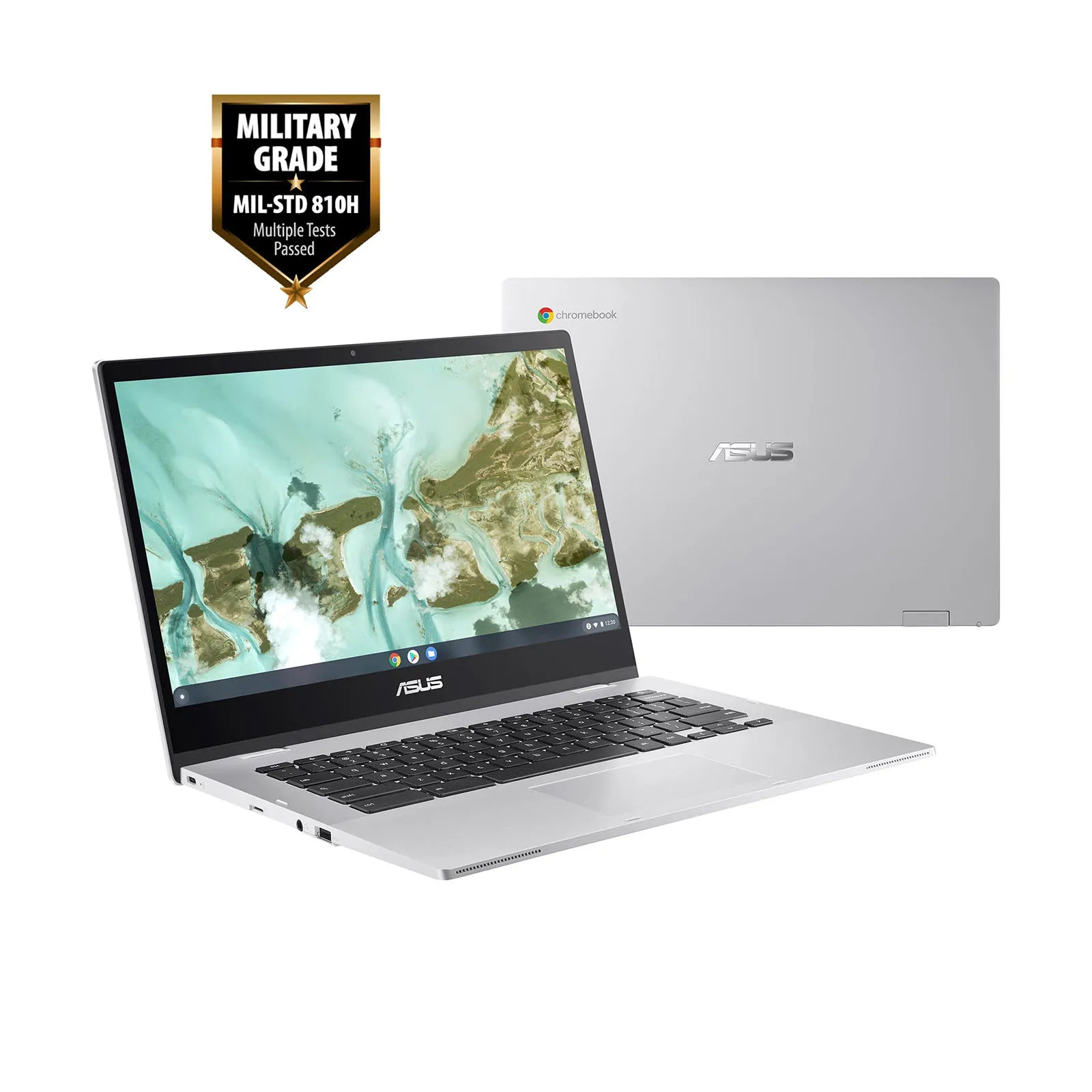 ASUS Chromebook CX1400 14" FHD Laptop, Intel Celeron N4500, 4GB RAM, Up To 320GB Storage(64GB eMMC+256GB Micro SD), Chrome OS