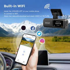 4K Dash Cam Dual Lens Driving Recorder Car 