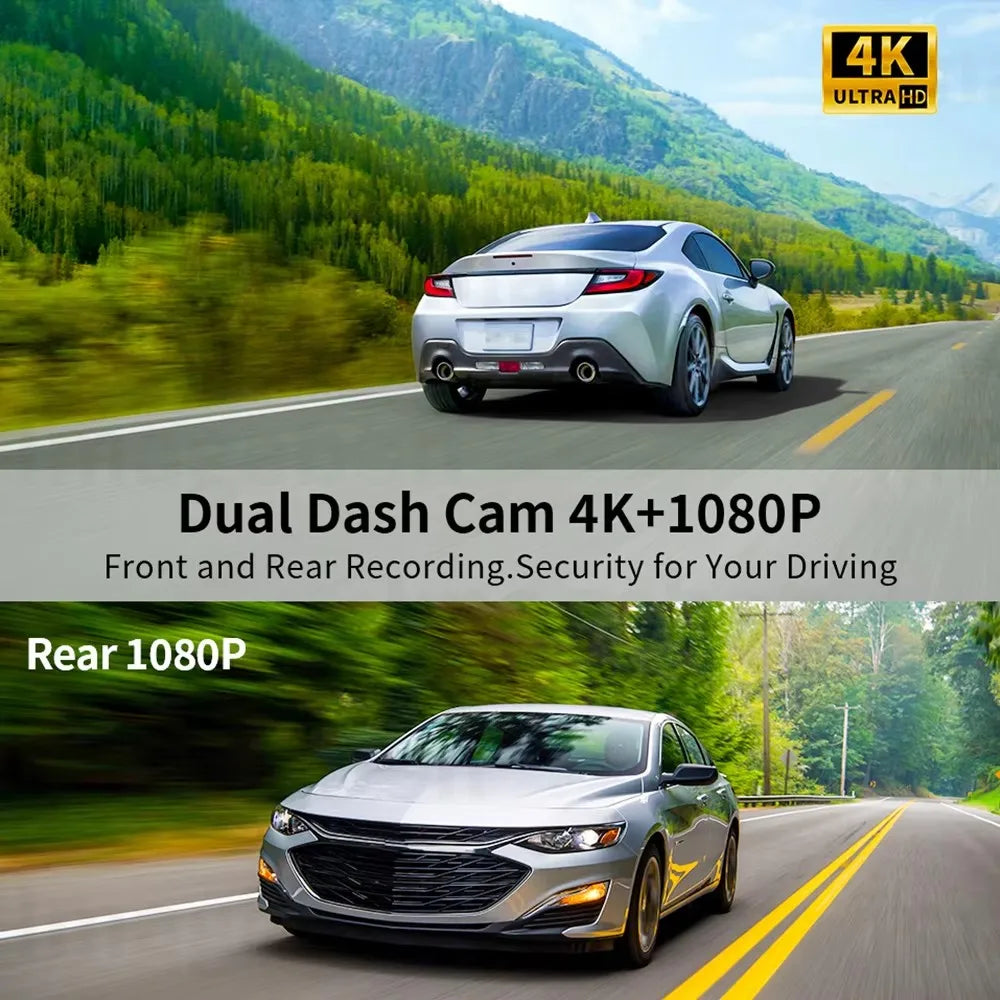 Imagebon 10.26" Dash Cam 4K ADAS Wireless CarPlay