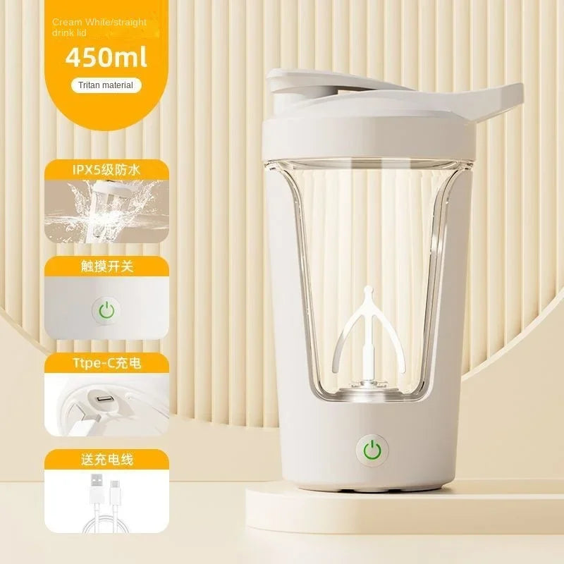 Electric Coffee Blender Electric Shaker Cup Mini Portable Sports Water Bottle Car Insulated Coffee Cup Rechargeable Shake Cup