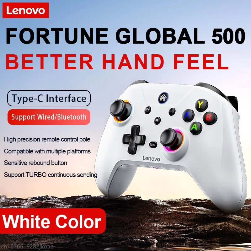 New Lenovo S02 Wireless Bluetooth RGB Controller for Nintendo Switch OLED/Switch Lite/PC/Mobile Gamepad Multi-Function Joystick