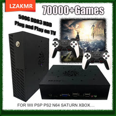 500GB T8 Retro Gaming Console Loaded 70000+ Games for Wii PS2 DC PSP GAMECUBE Plug-and-Play On TV Windows 11 Children's Gift