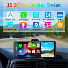 Imagebon 10.26" Dash Cam 4K ADAS Wireless CarPlay