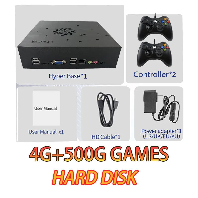 500GB T8 Retro Gaming Console Loaded 70000+ Games for Wii PS2 DC PSP GAMECUBE Plug-and-Play On TV Windows 11 Children's Gift