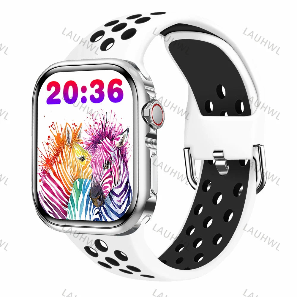 Smart Watch Series 9 Men HD screen Calendar Bluetooth Call NFC Smartwatch Blood Pressure Heart Rate Fitness Women Sport Watch