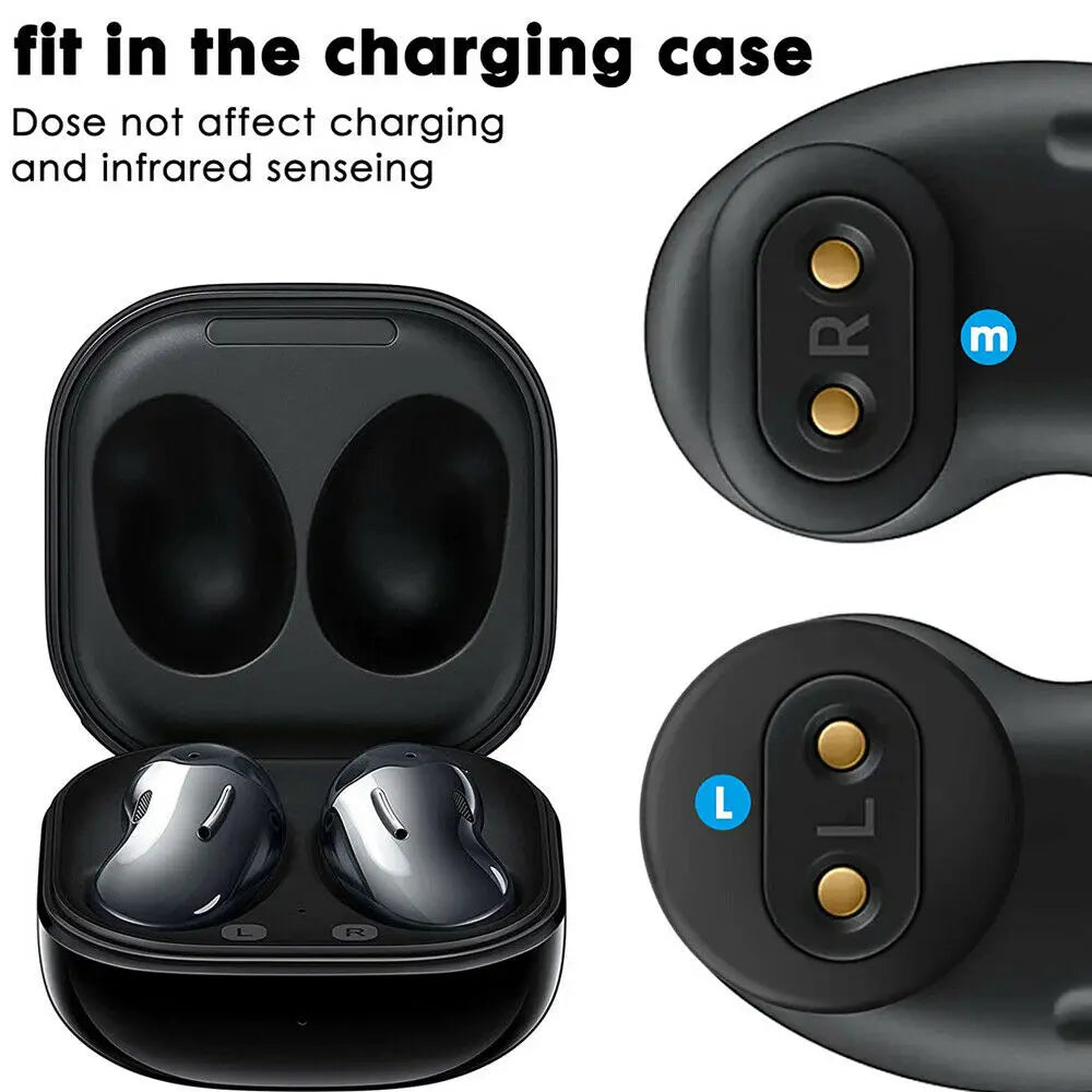 For Samsung Galaxy Buds Anti-Slip Earbuds Ear Skins Silicone Adapter Ear Wing Tips for Galaxy Buds Replacement Rubber Eartips